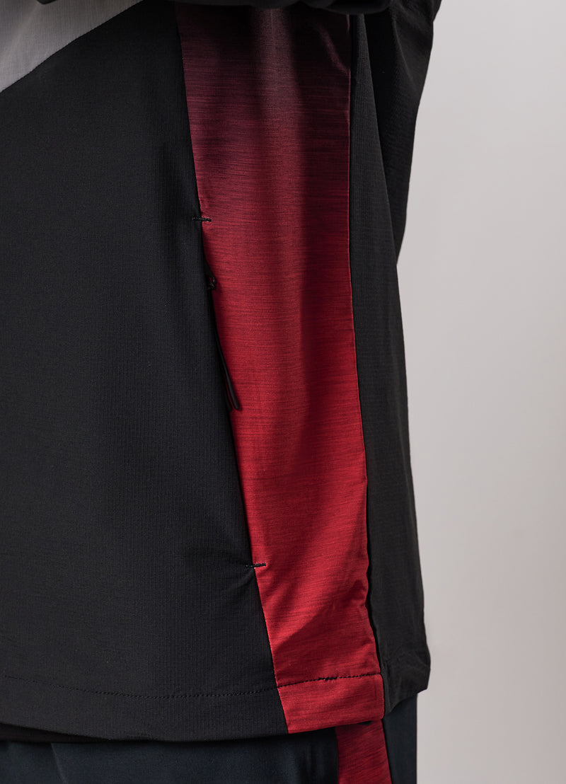 Gym King Ombre Windbreaker - Salsa/Black/Light Grey