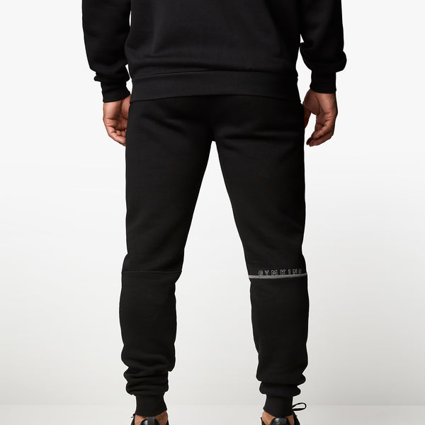 Gym King Established Relaxed Jogger - Black/White – GYM KING