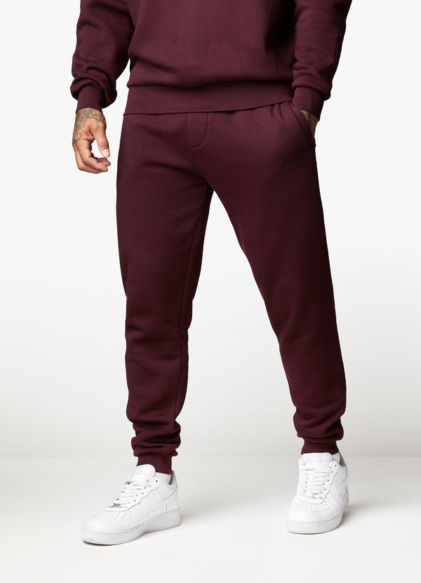 Gym King Outline Print Jogger - Burgundy