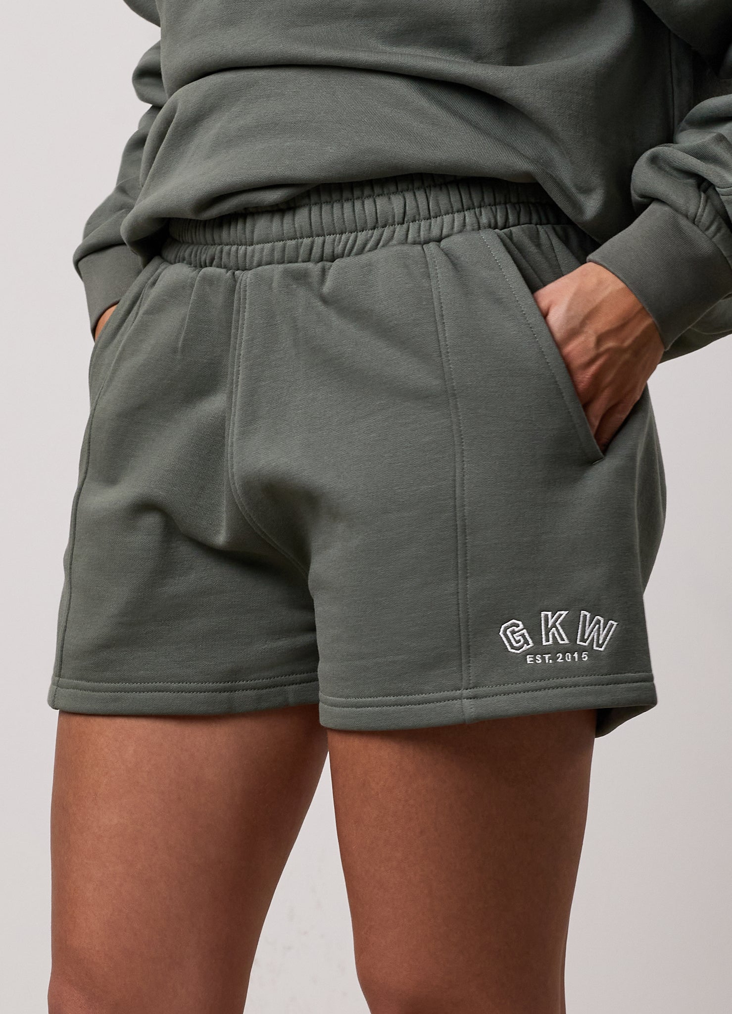 GKW Oversized Crew and Shorts - Dusk Green