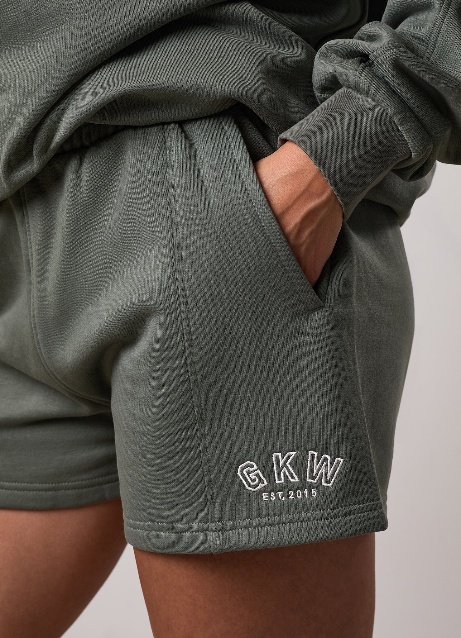 GKW Oversized Crew and Shorts - Dusk Green