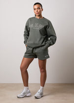 GKW Oversized Crew and Shorts - Dusk Green