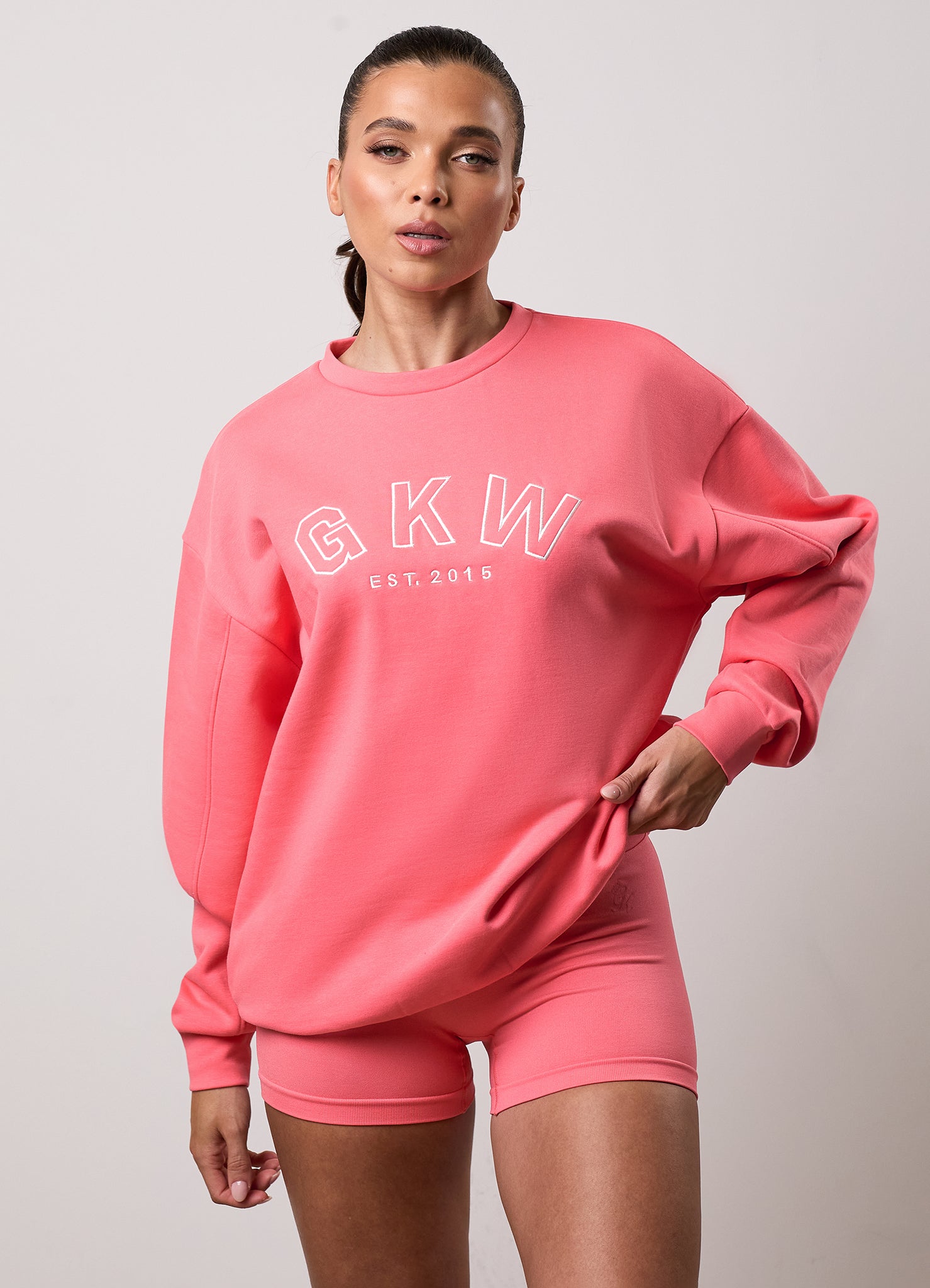 GKW Oversized Crew - Spiced Coral