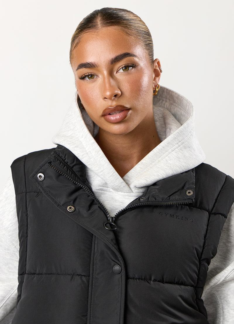 Gym King Longline Gilet - Black