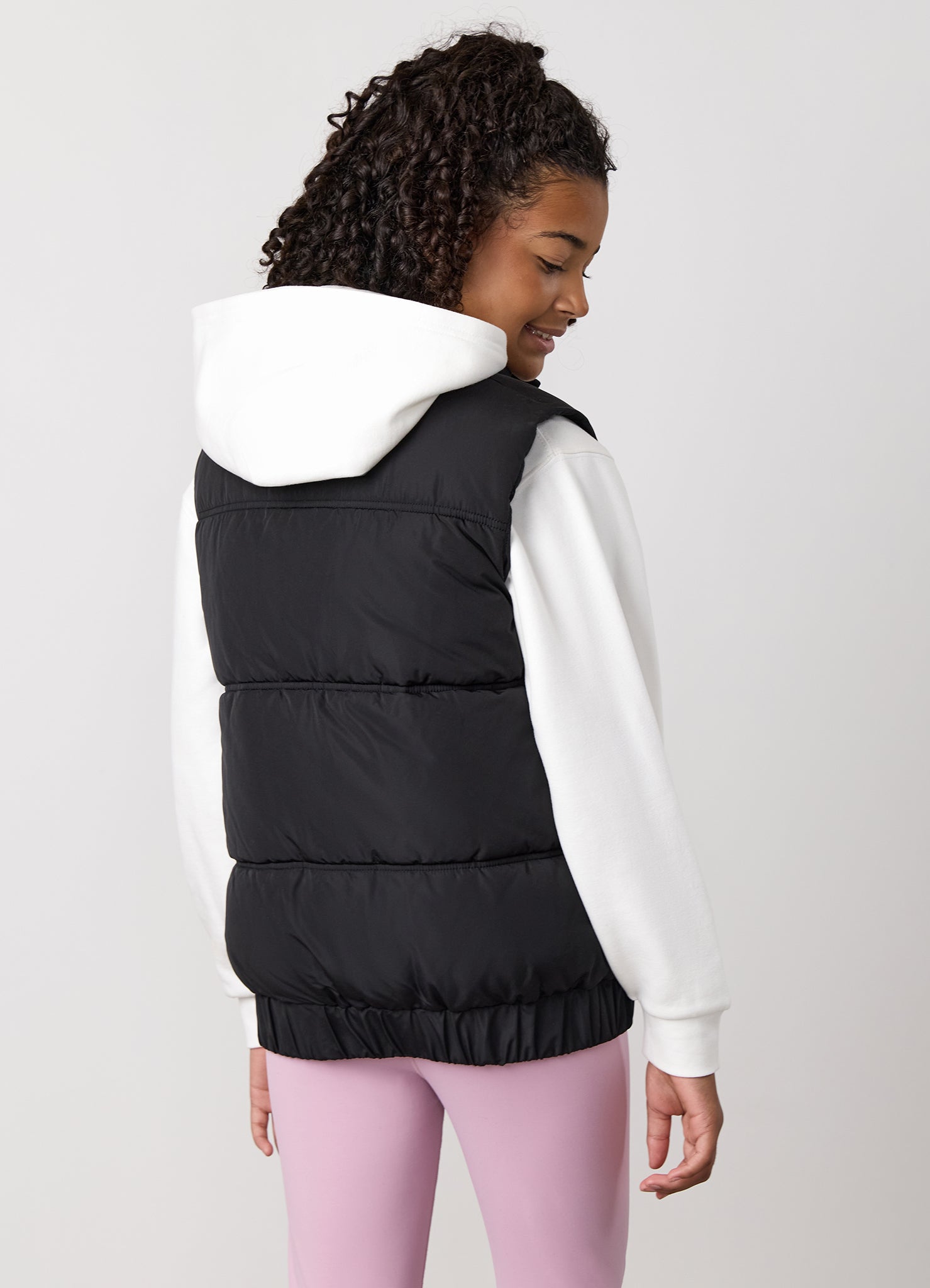 Gym King Kids Panelled Gilet - Black