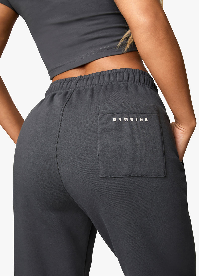 Gym King Powered By Belief Sweatpants - Oyster Grey
