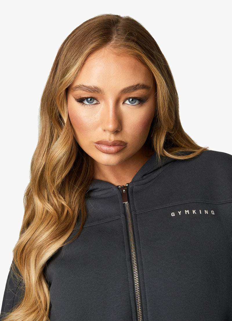 Gym King Powered By Belief Tracksuit - Oyster Grey