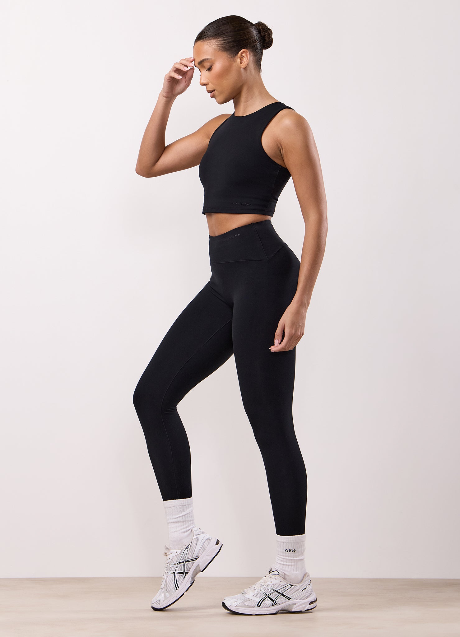 Gym King Peach Luxe Legging - Black Luxe