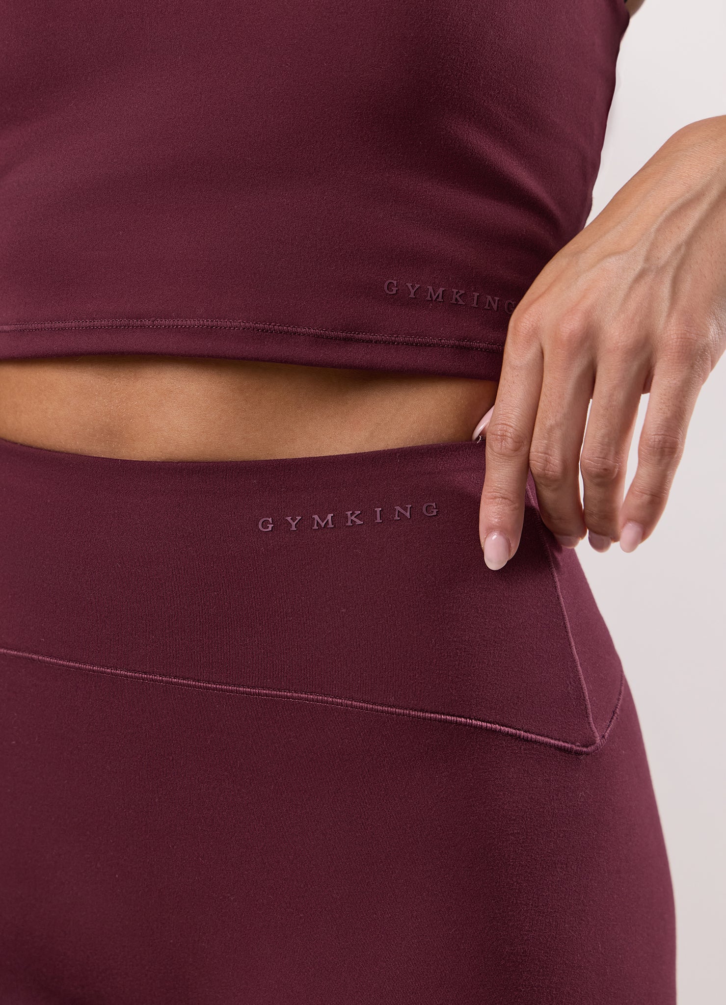 Gym King Peach Luxe Legging - Vibrant Fig Luxe