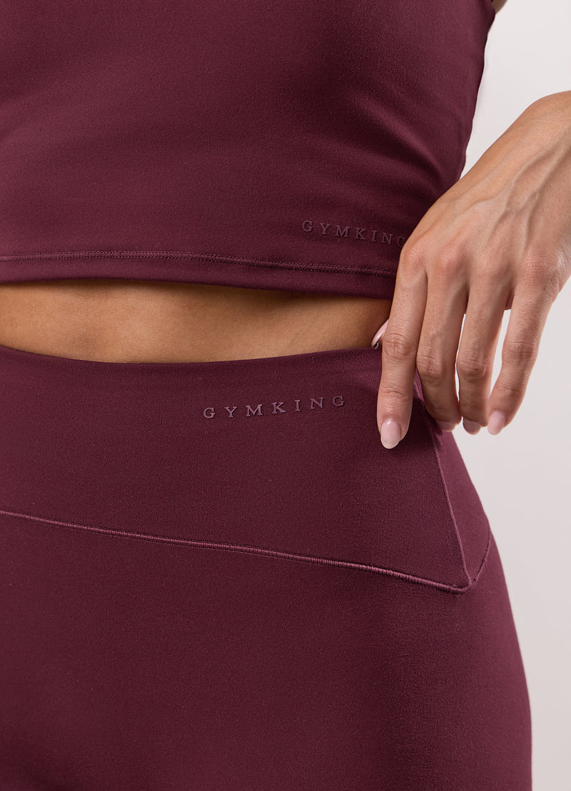 Gym King Peach Luxe Legging - Vibrant Fig Luxe