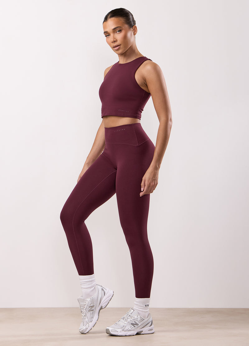 Gym King Peach Luxe Legging - Vibrant Fig Luxe