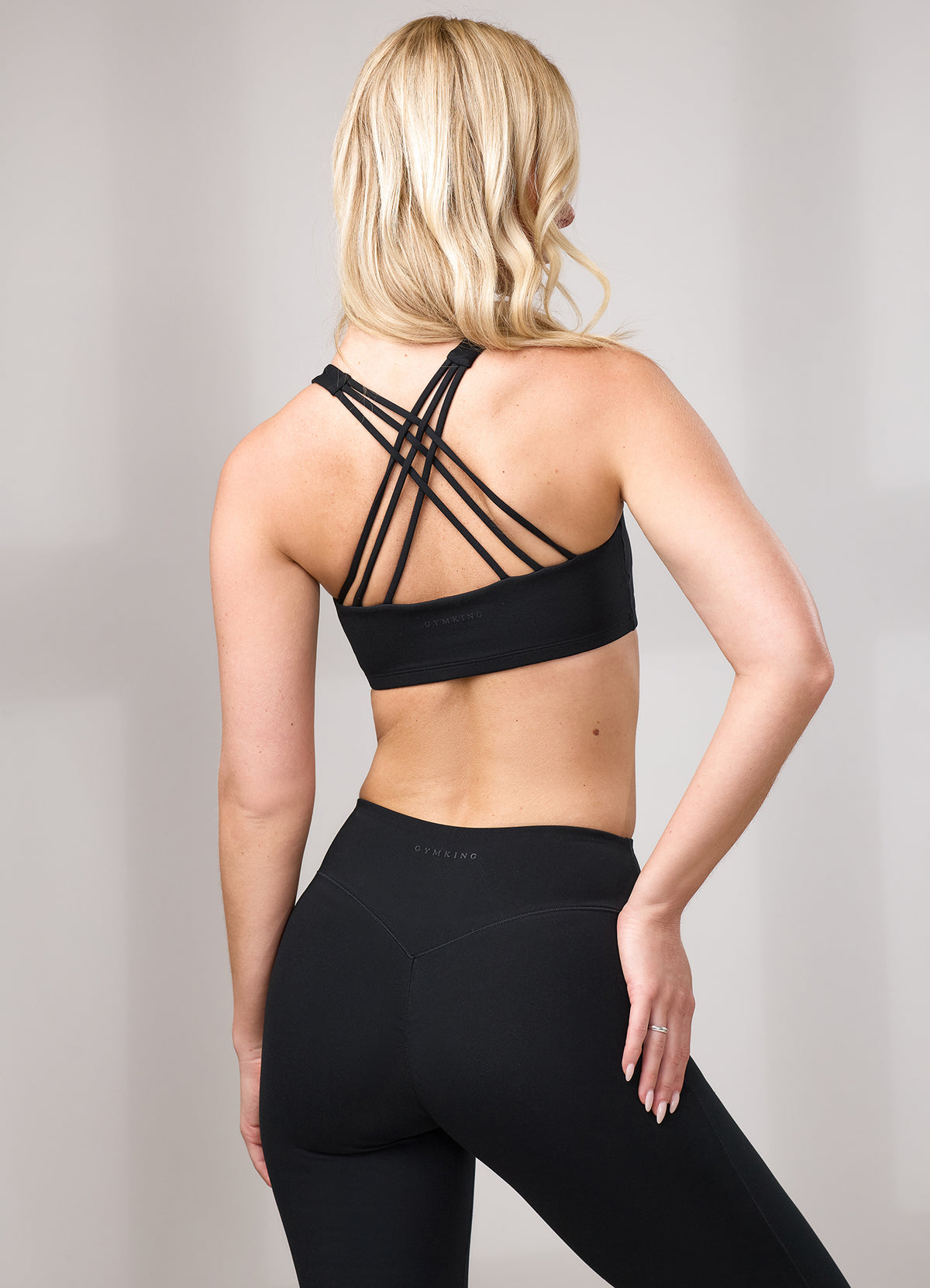 Gym King Peach Luxe Redefined Bra - Black