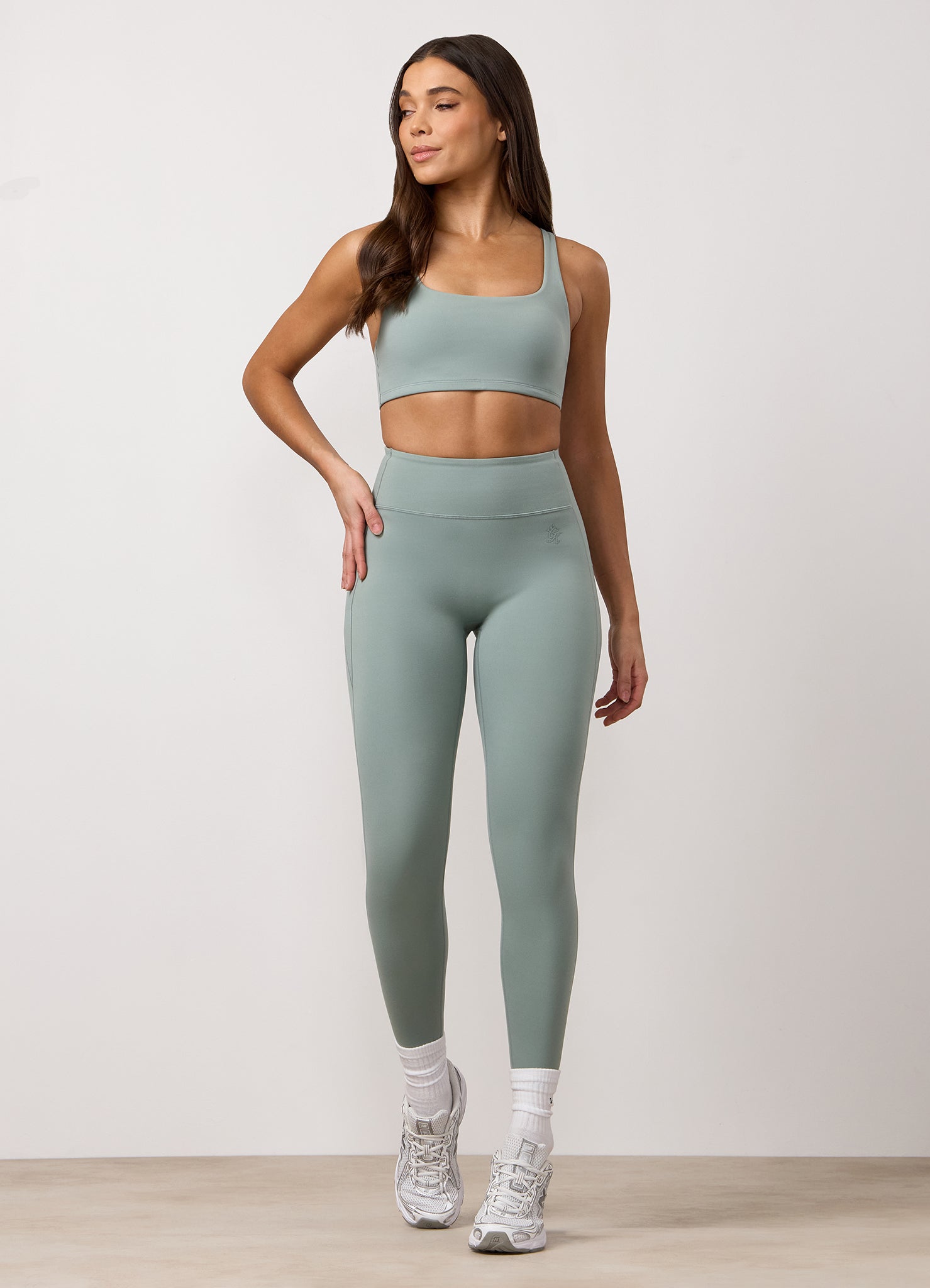 Gym King Peach Luxe Redefined Bra - Brushed Sage