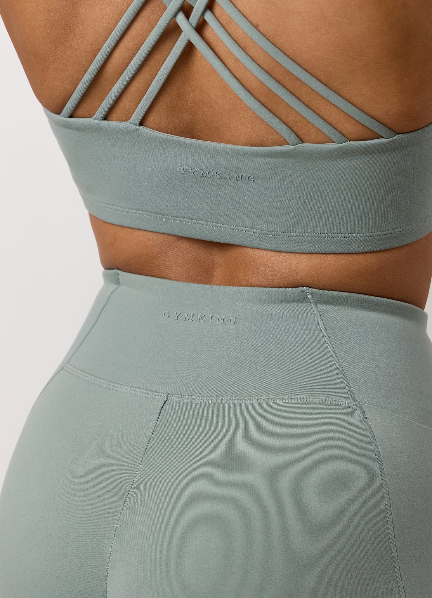 Gym King Peach Luxe Redefined Bra - Brushed Sage