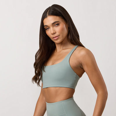 Gym King Peach Luxe Redefined Bra - Brushed Sage