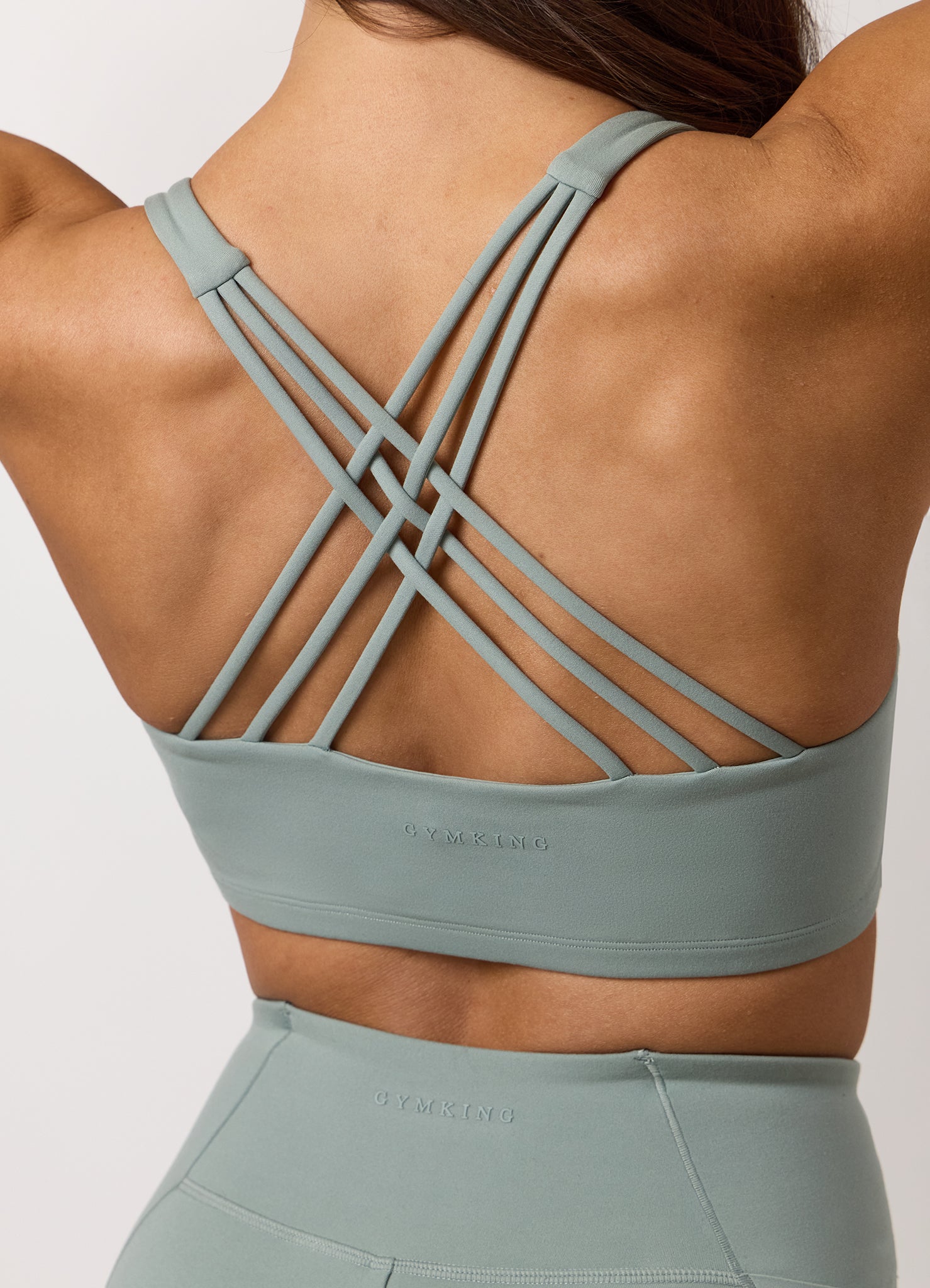 Gym King Peach Luxe Redefined Bra - Brushed Sage