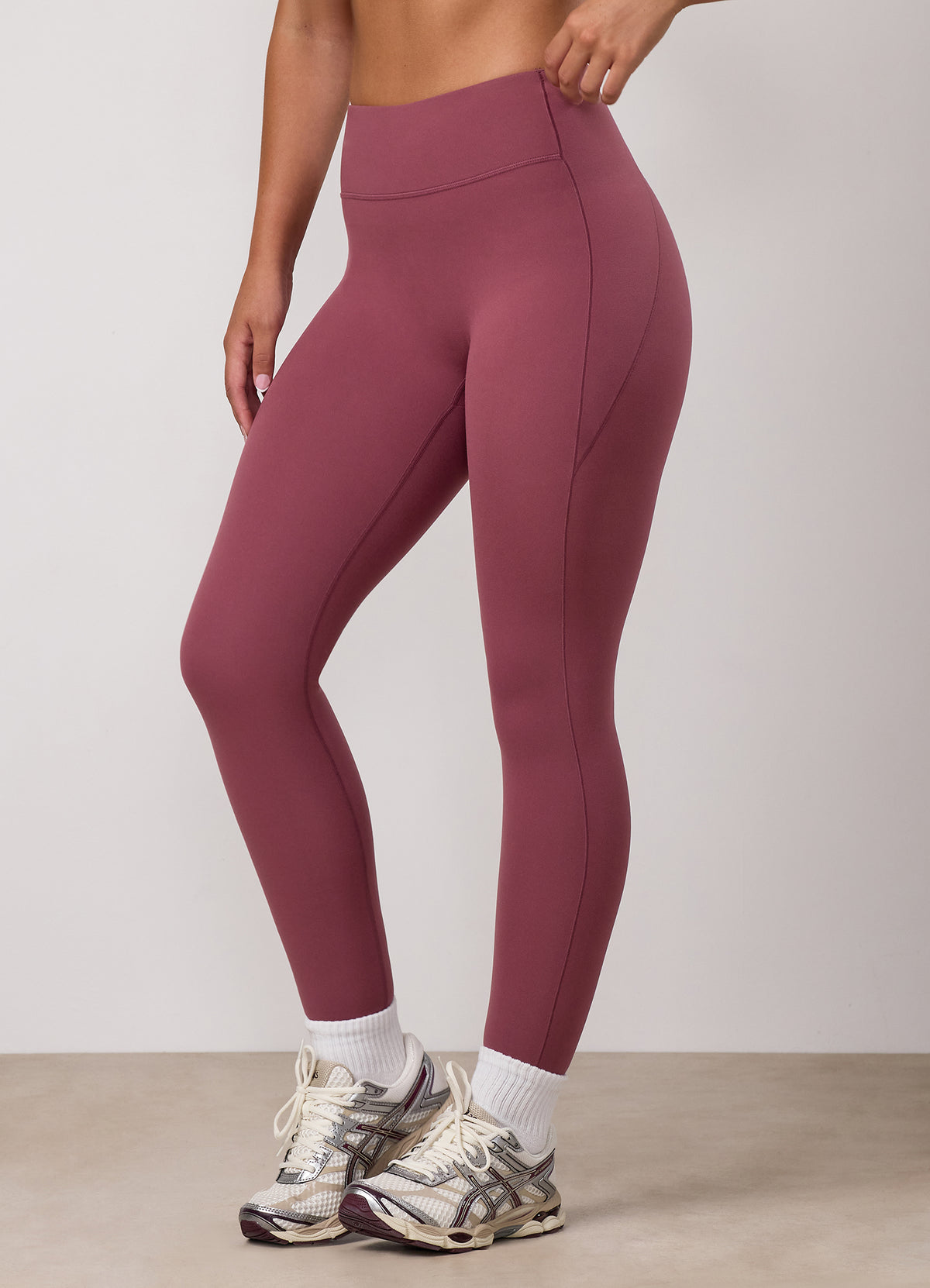 Gym King Peach Luxe Redefined Legging - Dark Rose