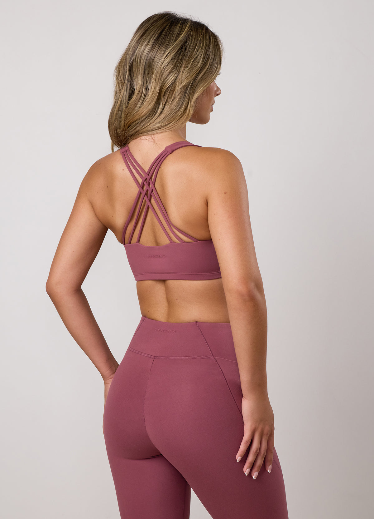 Gym King Peach Luxe Redefined Bra - Dark Rose