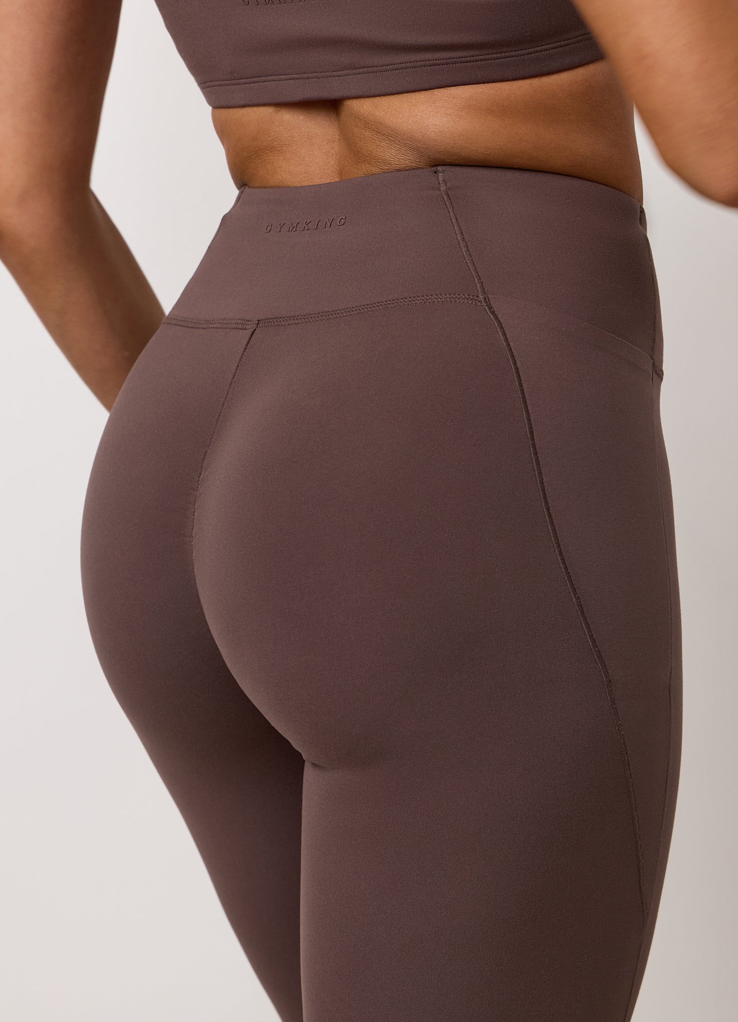Gym King Peach Luxe Redefined Legging - Deep Mocha