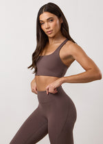 Gym King Peach Luxe Redefined Bra - Deep Mocha thumbnail