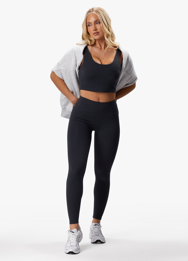 Gym King Peach Luxe Legging - Pewter Luxe