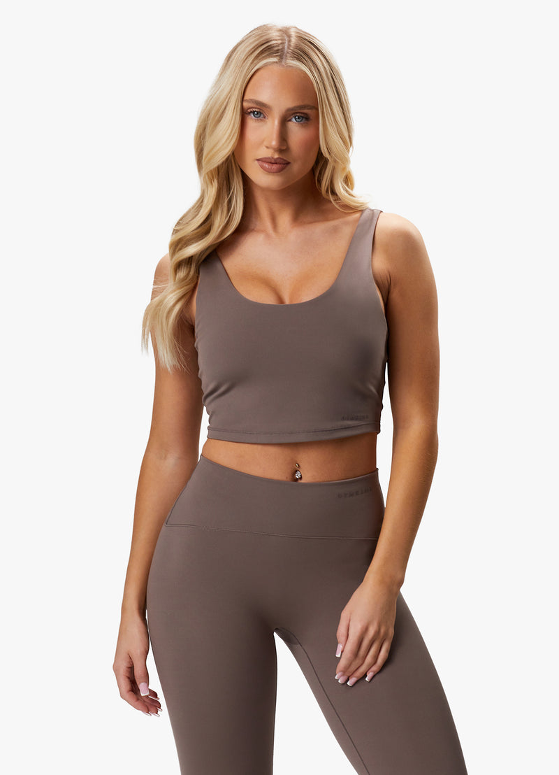Gym King Peach Luxe Tank - Praline Luxe