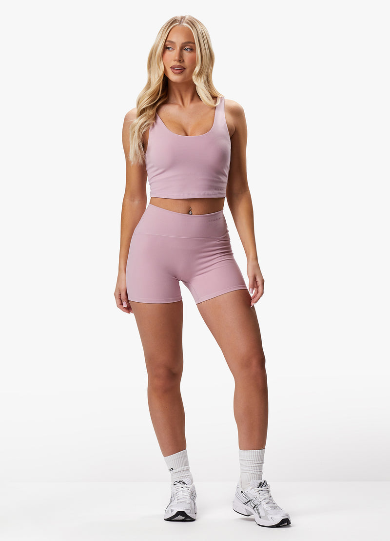 Gym King Peach Luxe Tank - Dusky Mauve Luxe