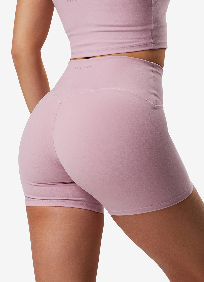 Gym King Peach Luxe 4" Short - Dusky Mauve Luxe