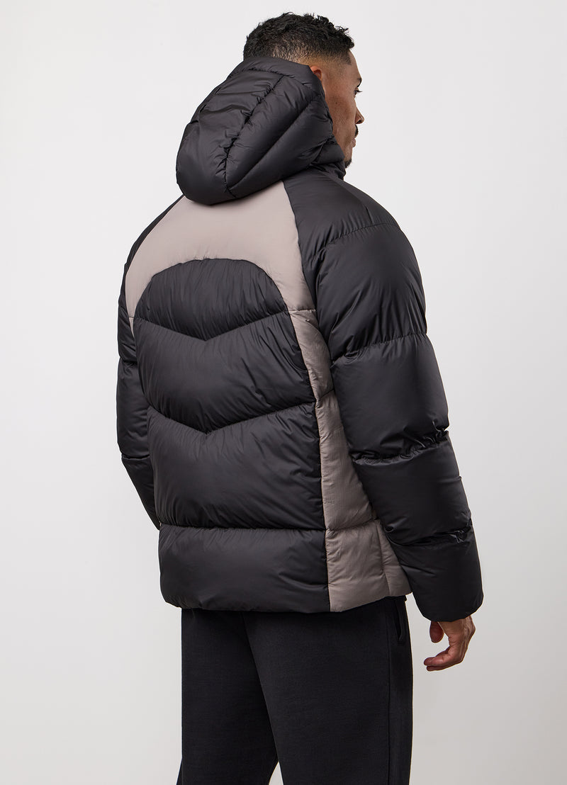 Gym King Peak Puffer Jacket - Black/Cinder