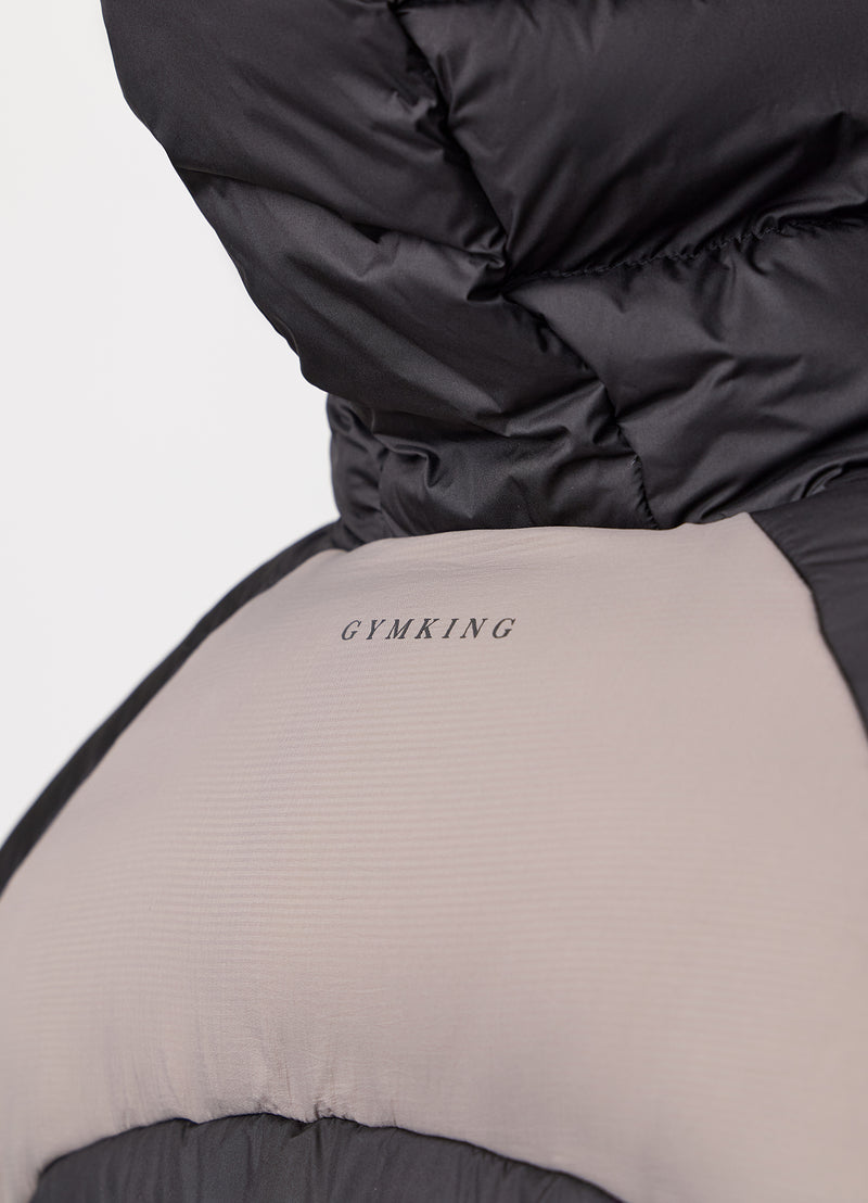 Gym King Peak Puffer Jacket - Black/Cinder