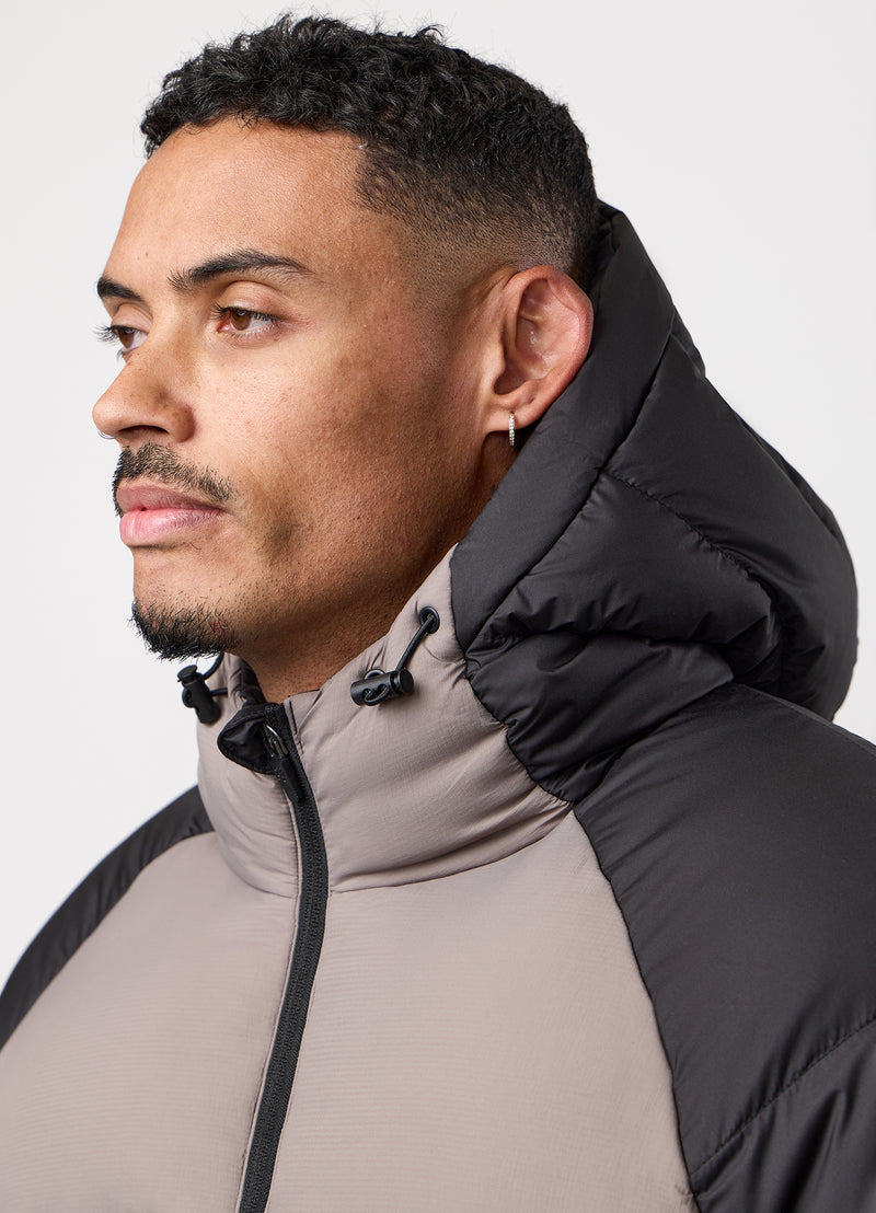 Gym King Peak Puffer Jacket - Black/Cinder