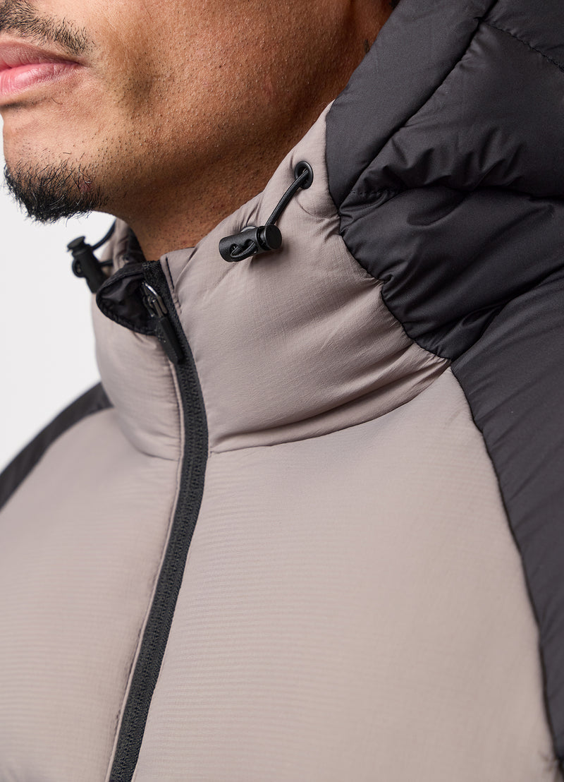 Gym King Peak Puffer Jacket - Black/Cinder