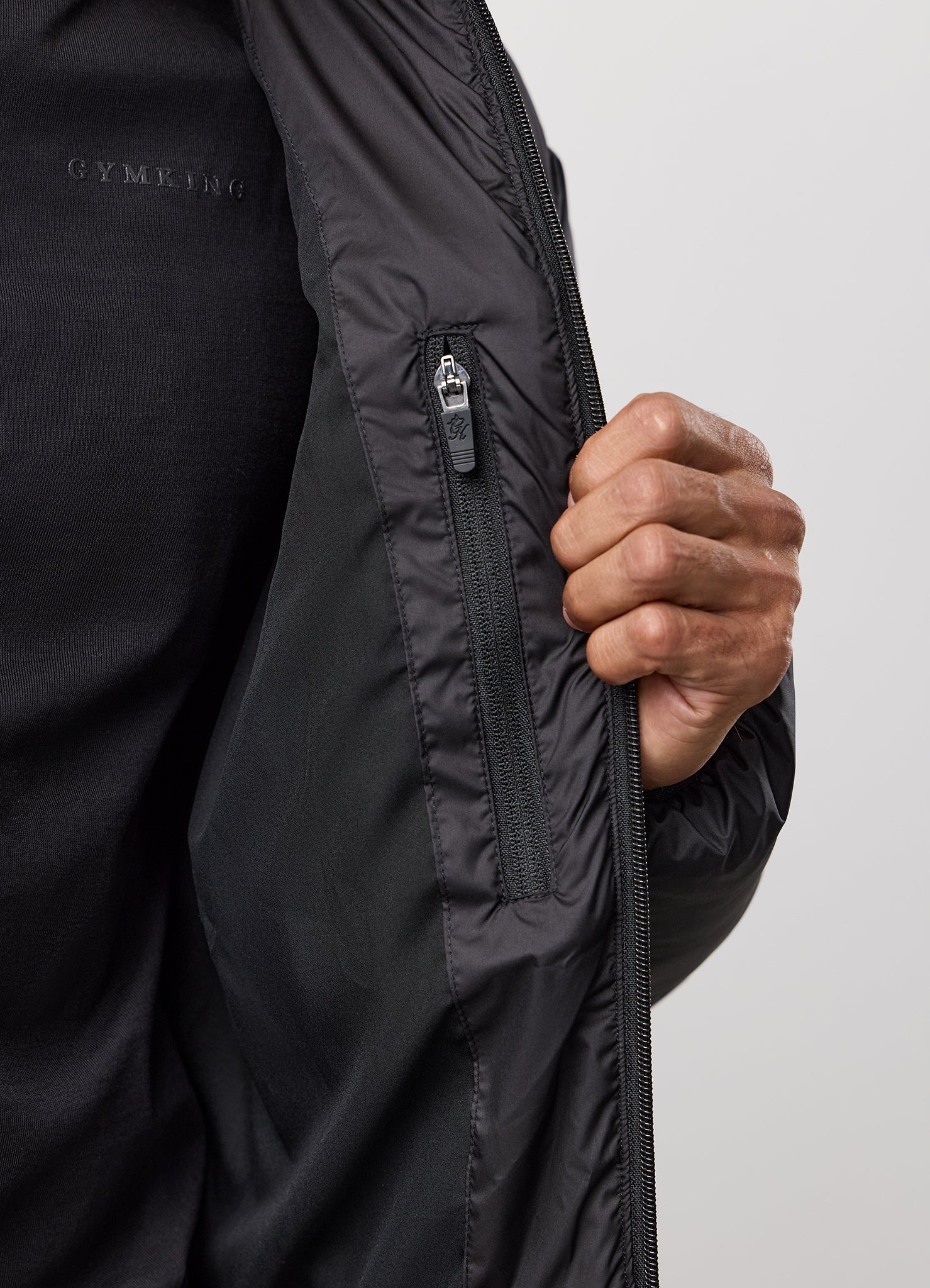 Gym King Peak Puffer Jacket - Black/Cinder