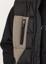 Gym King Kids Peak Puffer Gilet - Black/Cinder