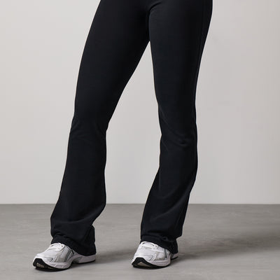 Gym King Plush Flared Trousers - Black