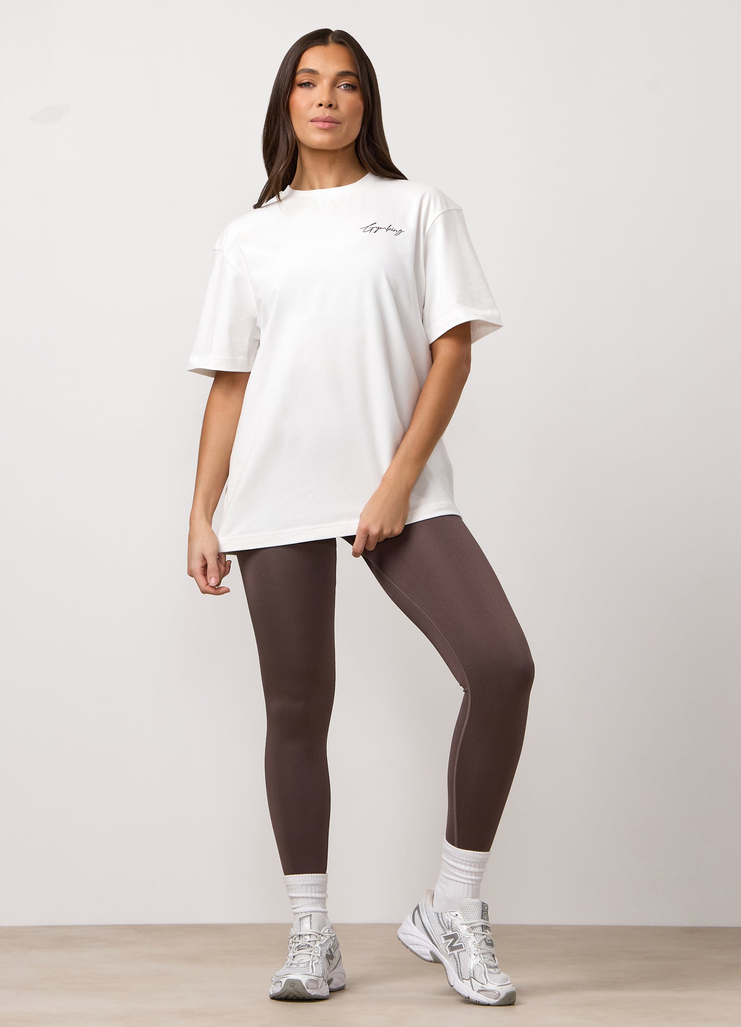 Gym King Poise Boyfriend Tee - Cream