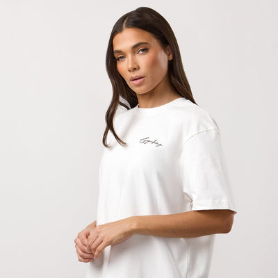 Gym King Poise Boyfriend Tee - Cream