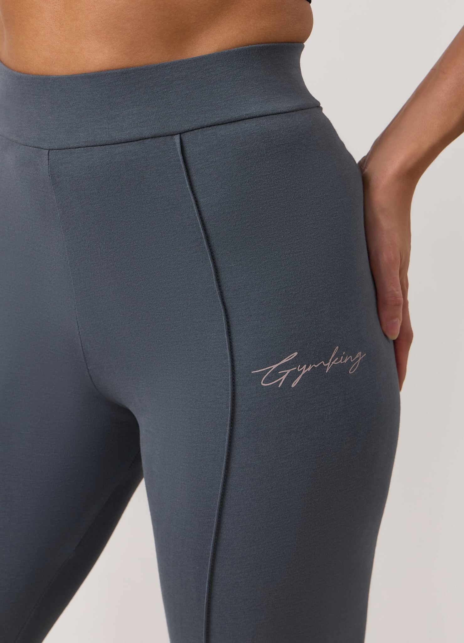 Gym King Poise Jersey Legging - Storm Blue