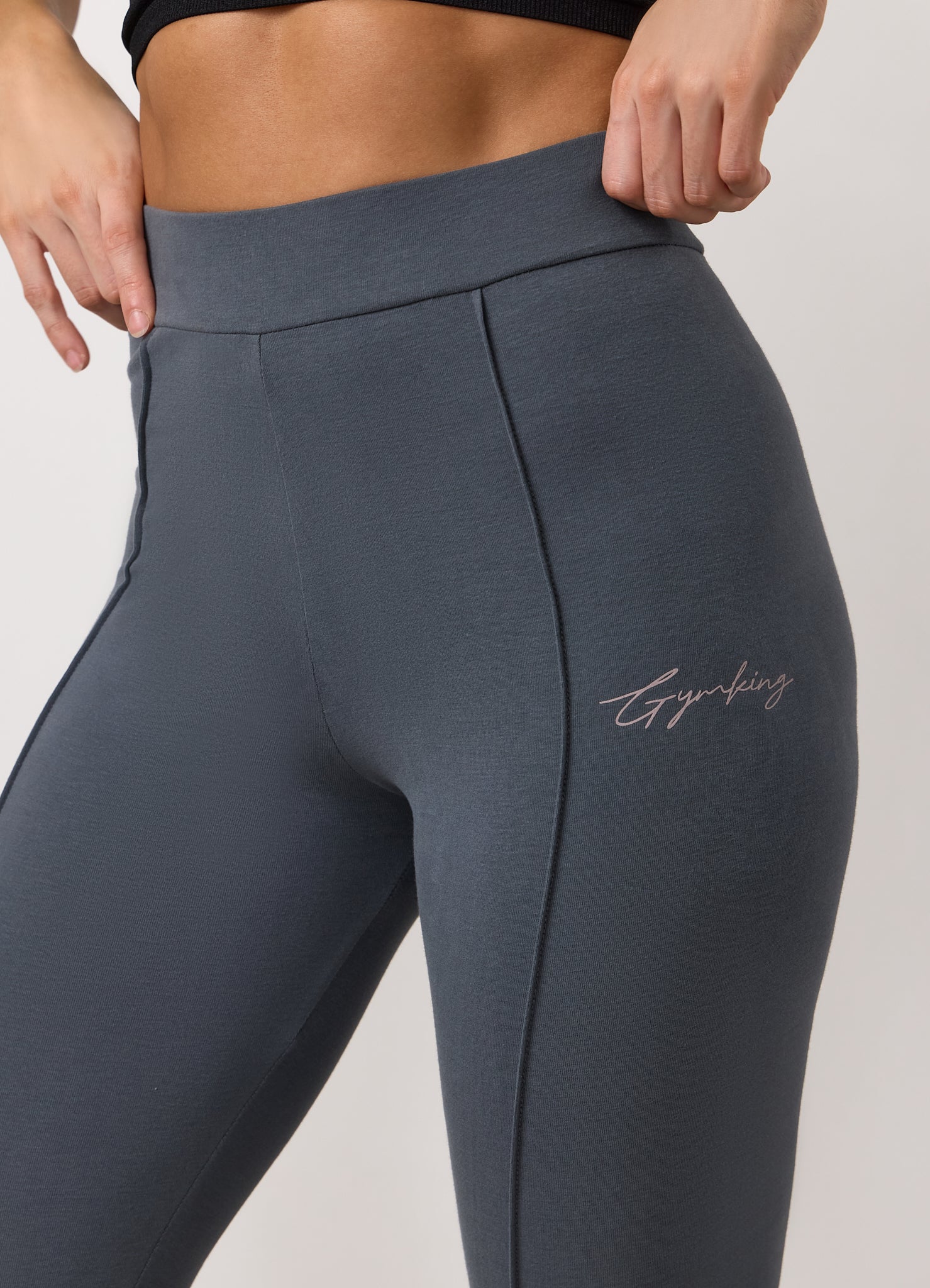 Gym King Poise Jersey Legging - Storm Blue