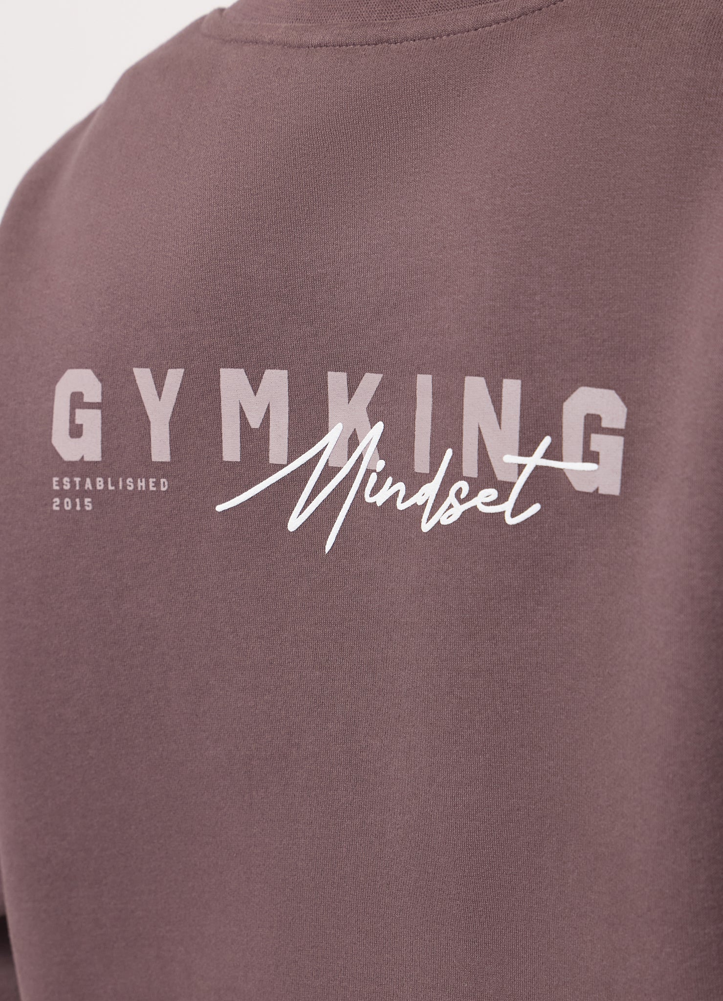 Gym King Poise Relaxed Fit Crew - Deep Mocha