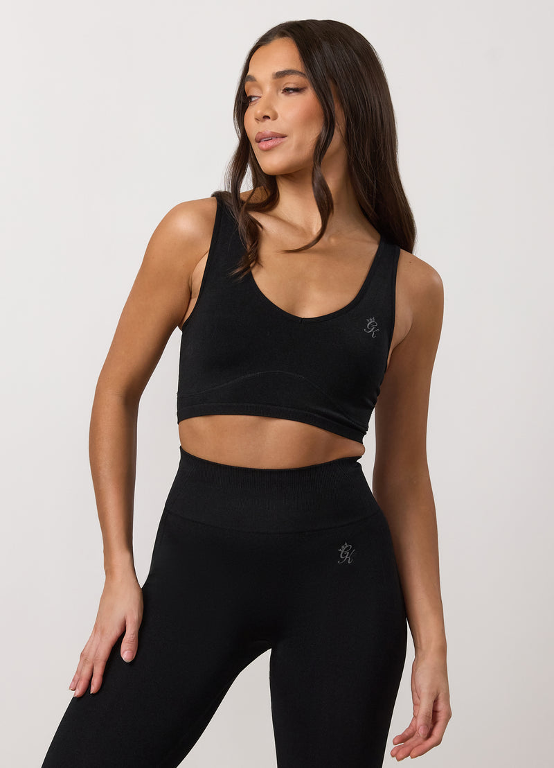 Gym King Poise Seamless Tank - Iridescent Black