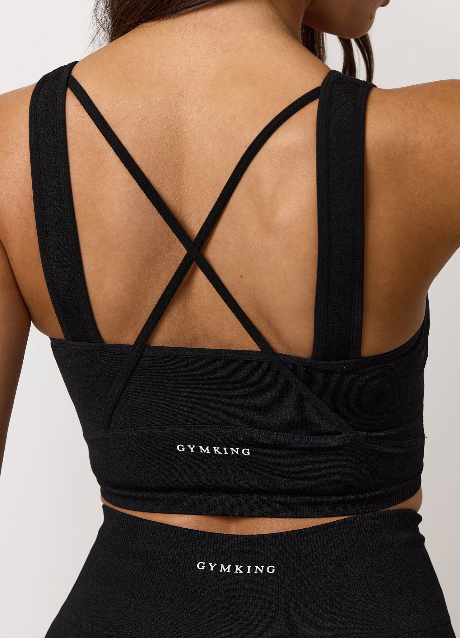 Gym King Poise Seamless Tank - Iridescent Black