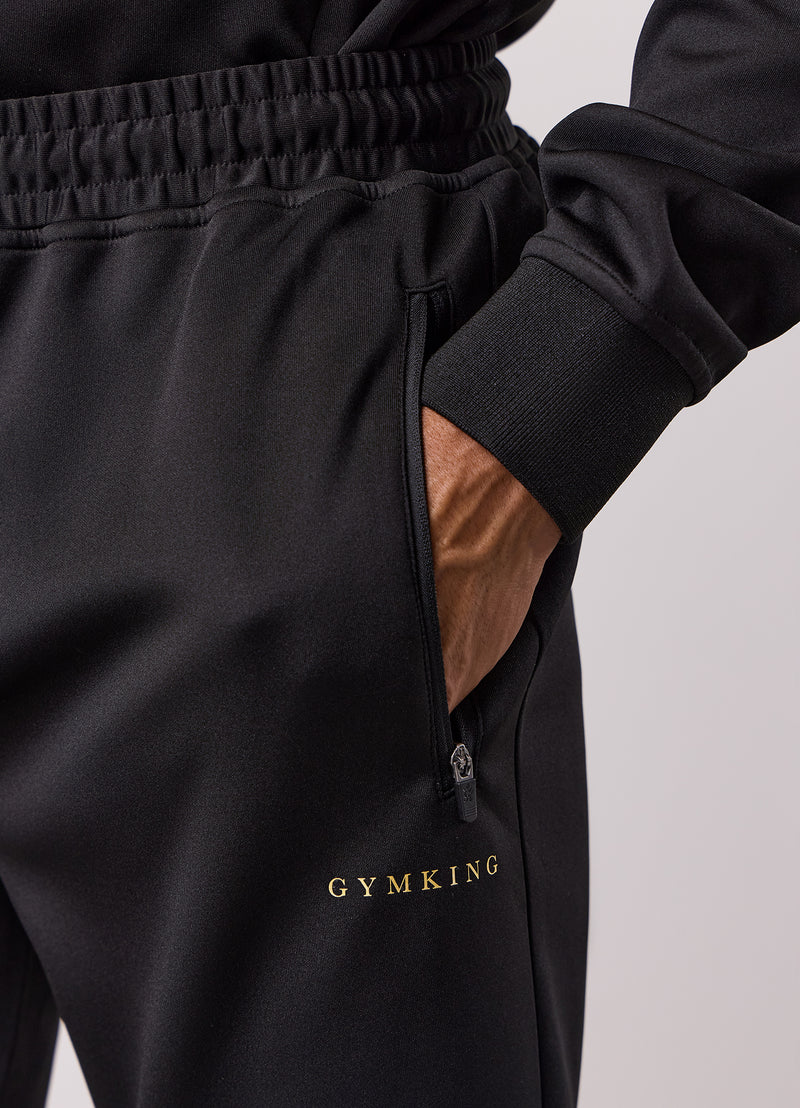 Gym King Poly Jogger - Black