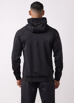 Gym King Poly Full Zip Hood Tracksuit - Black