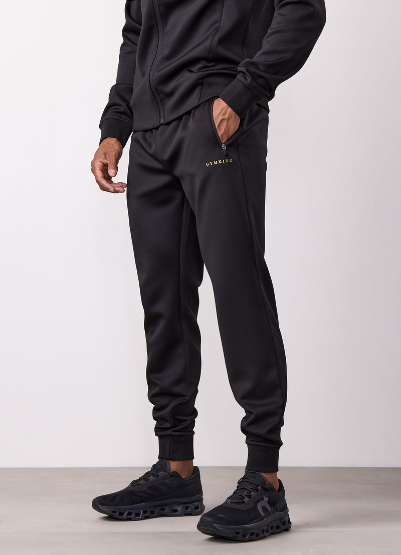 Gym King Poly Jogger - Black