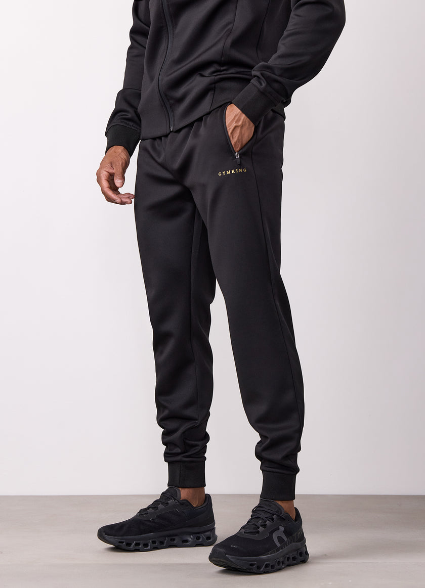 Gym King Poly Jogger - Black