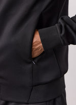 Gym King Poly Full Zip Hood Tracksuit - Black