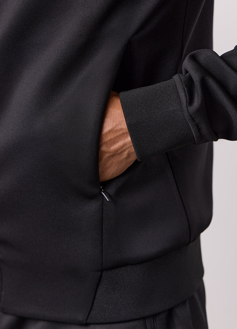 Gym King Poly Full Zip Hood - Black