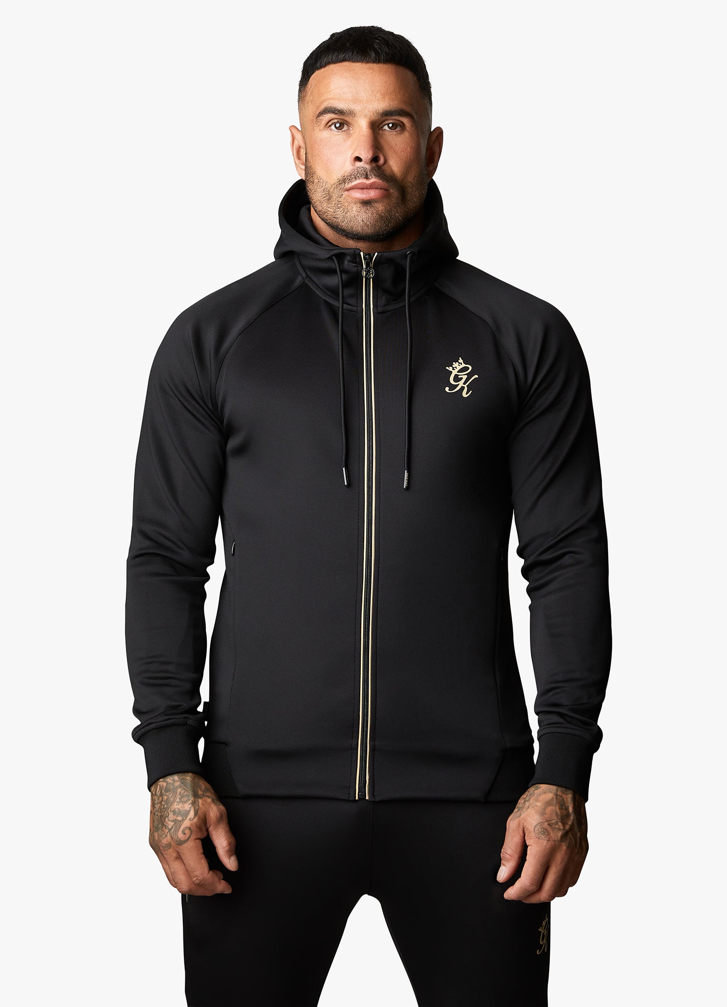 Gym king zip up hoodie hotsell