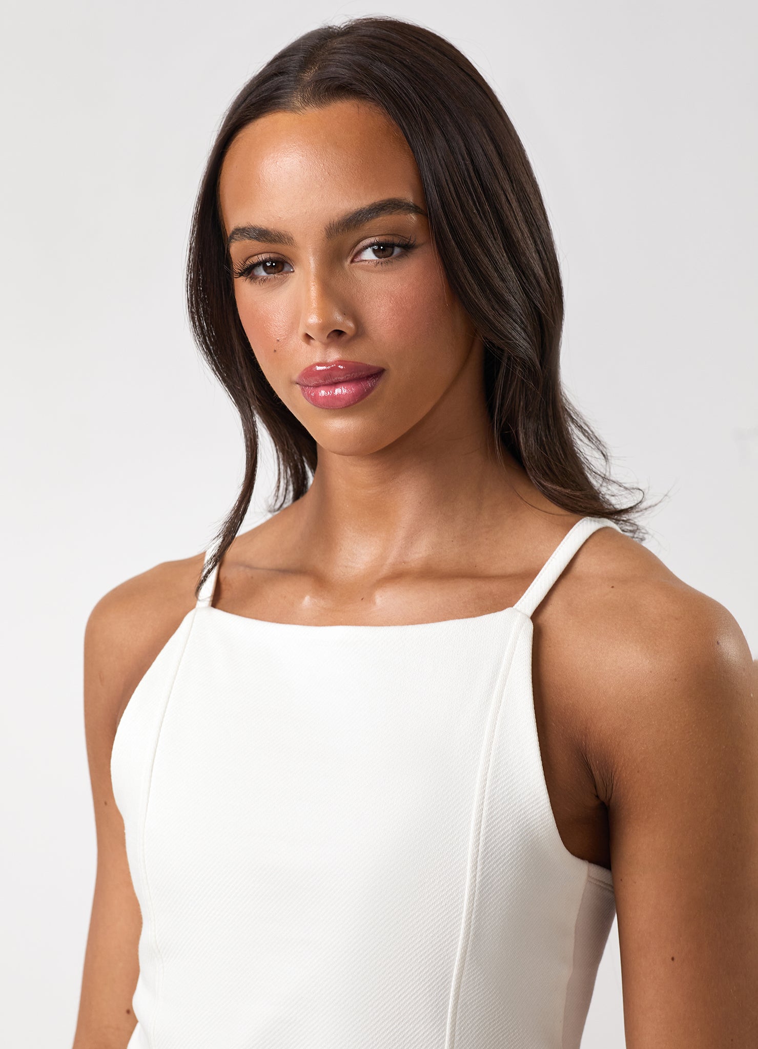 Gym King Portals Strappy Vest - Cream